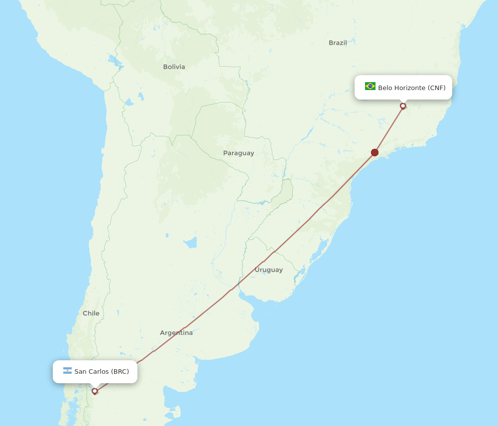 BRC-CNF flight routes