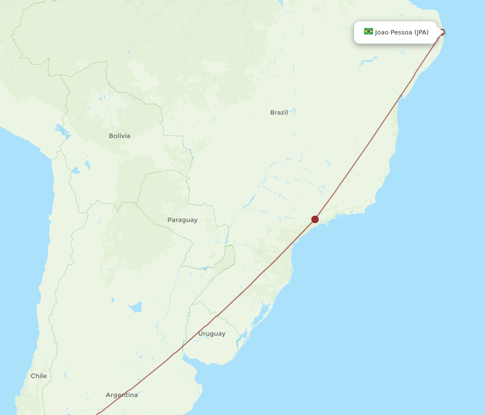 BRC-JPA flight routes