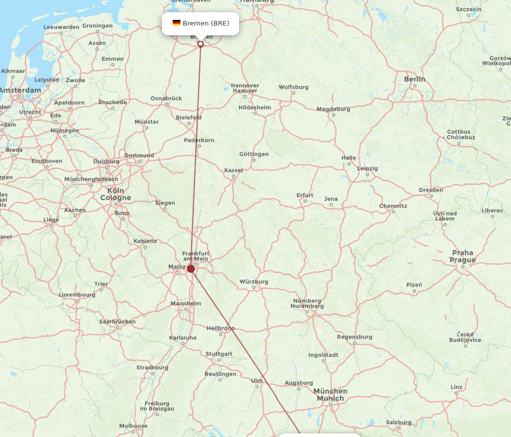 BRE-INN flight routes