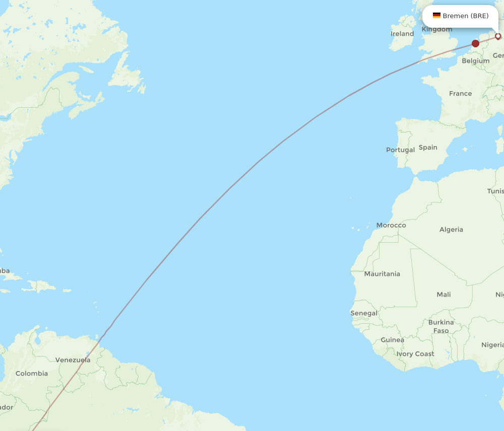BRE-LIM flight routes
