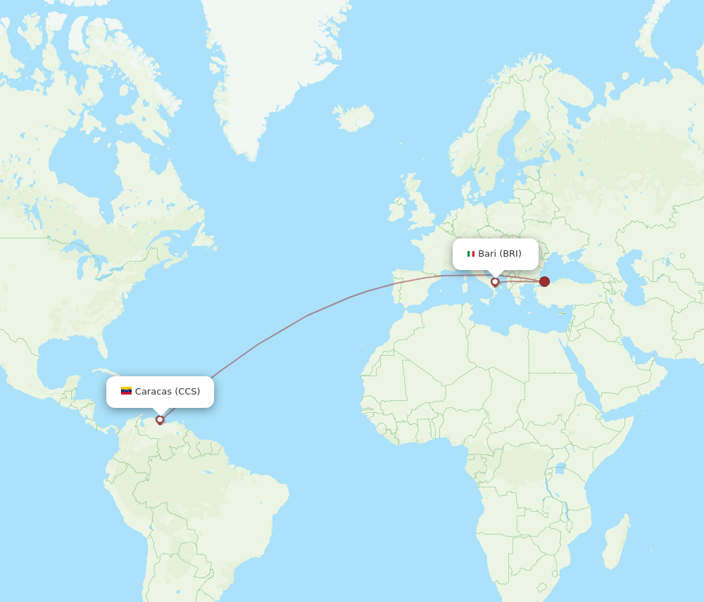 BRI-CCS flight routes
