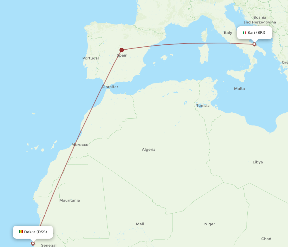 BRI-DSS flight routes
