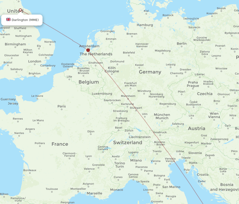 BRI-MME flight routes