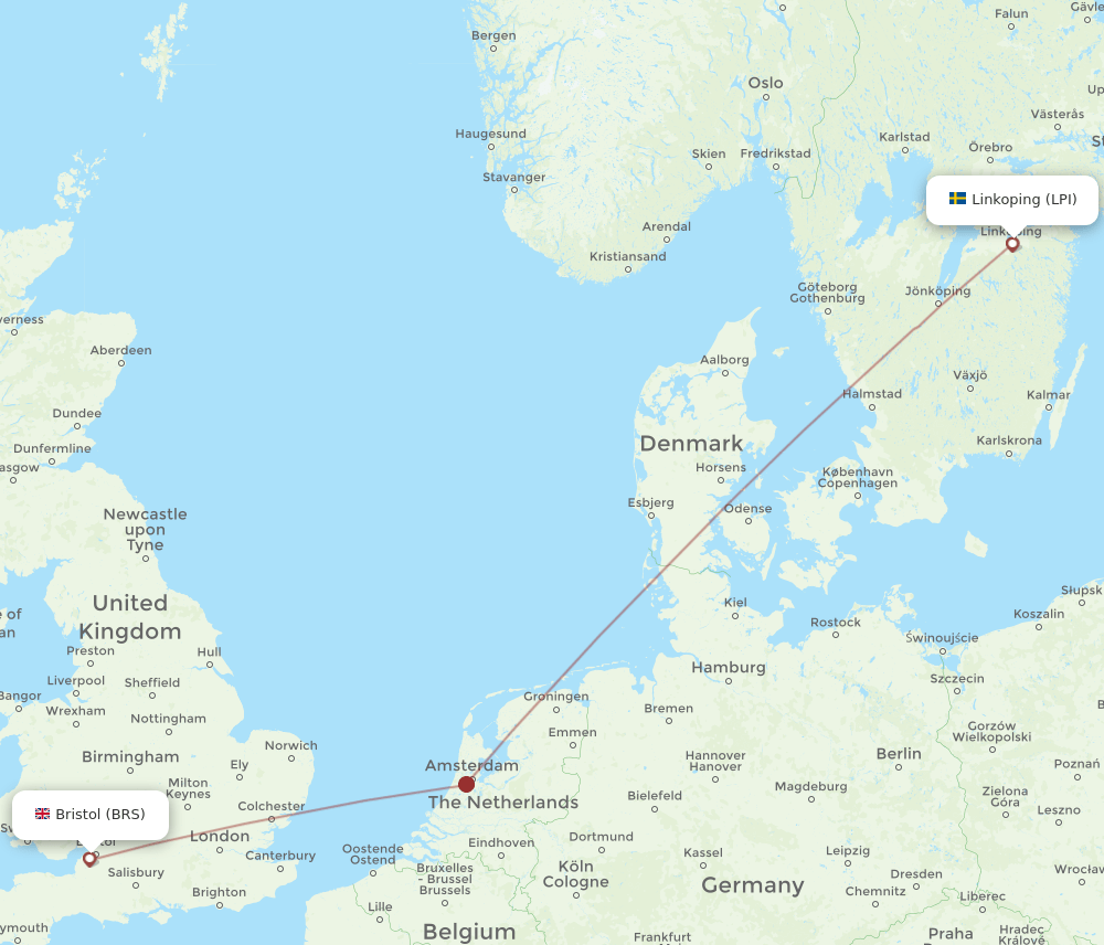BRS-LPI flight routes