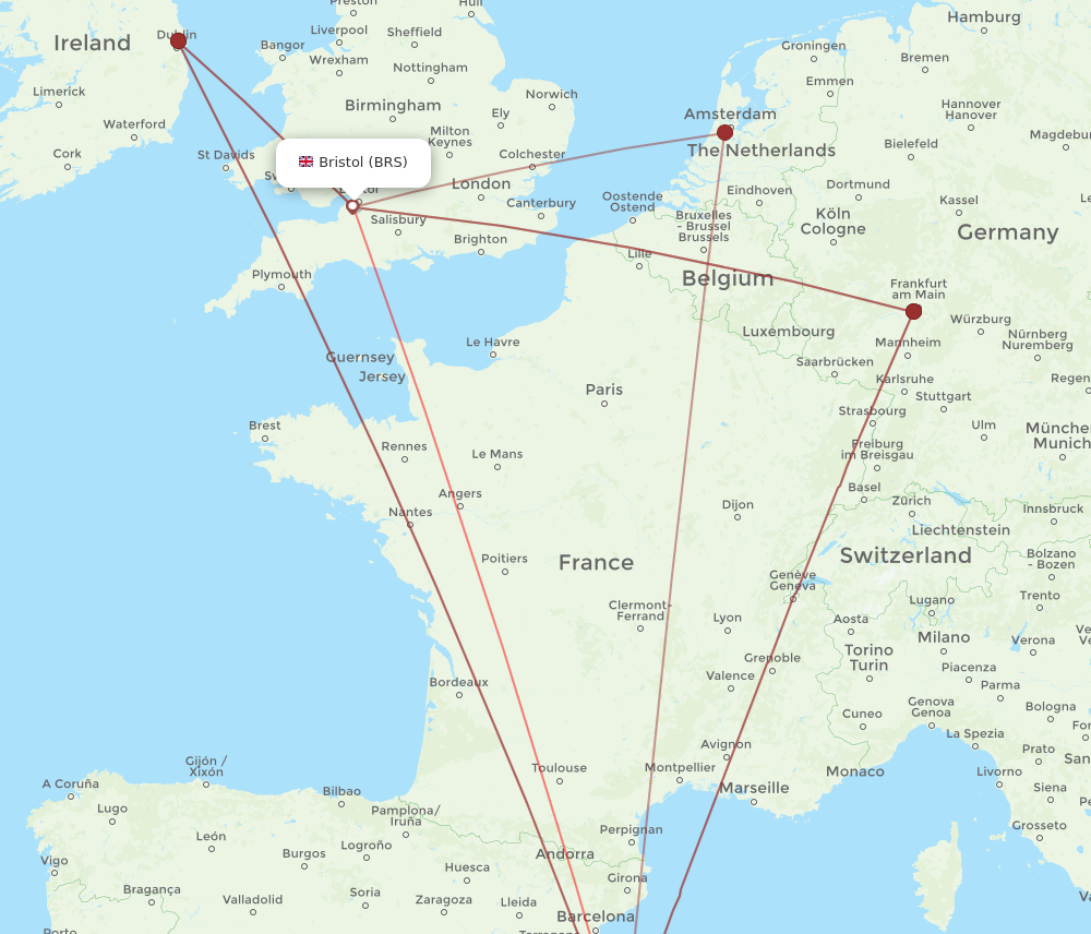 BRS to PMI flights and routes map