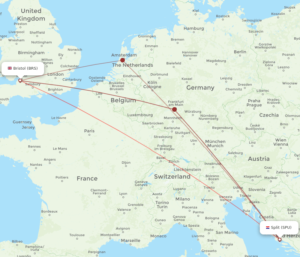 BRS-SPU flight routes