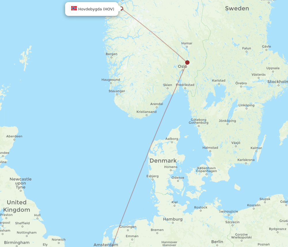 BRU-HOV flight routes
