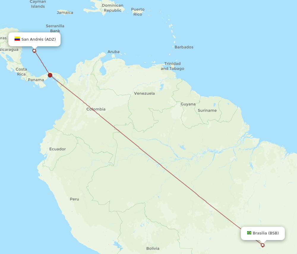 BSB-ADZ flight routes