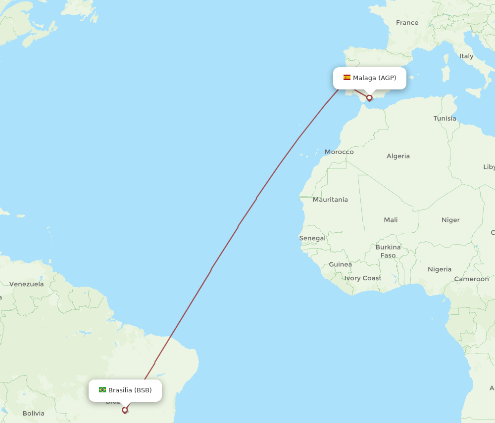 BSB-AGP flight routes