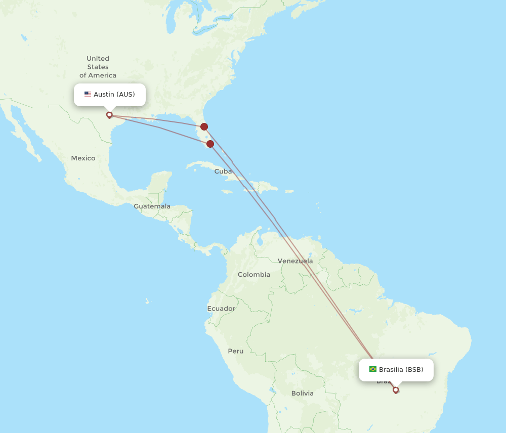 BSB-AUS flight routes
