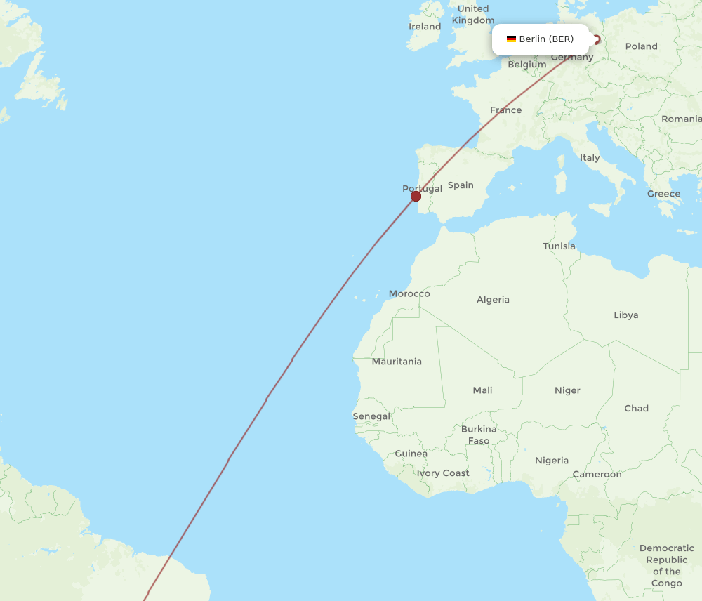 BSB-BER flight routes
