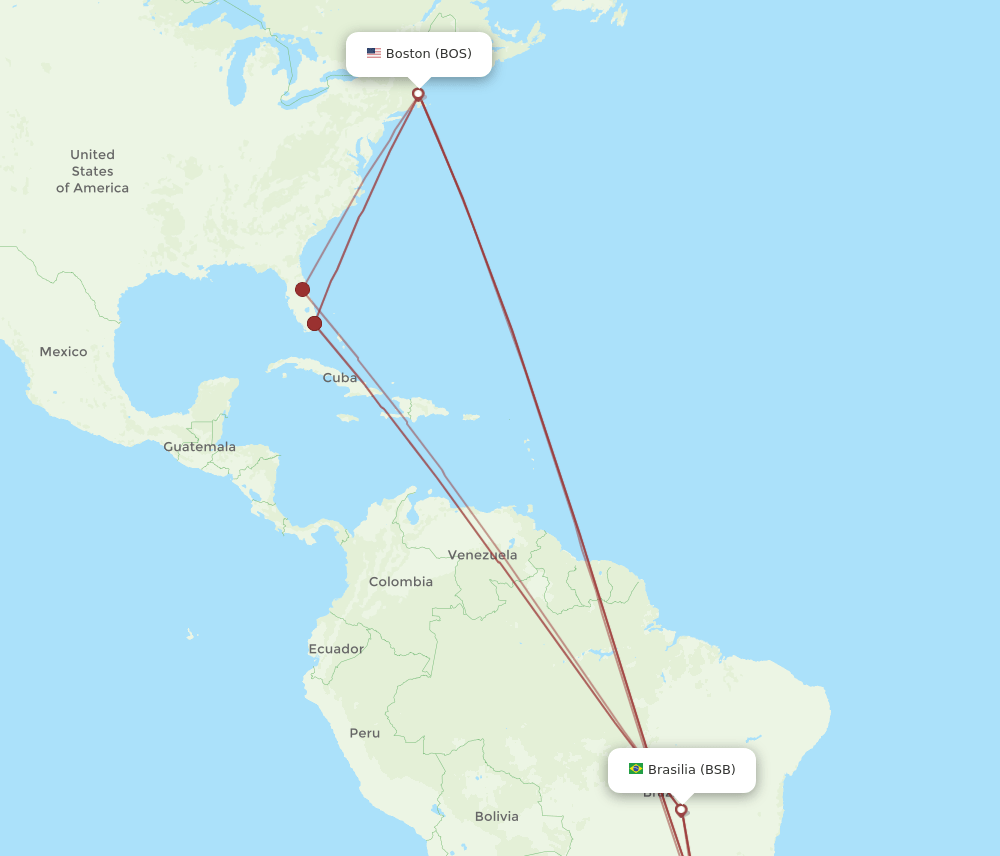 BSB-BOS flight routes