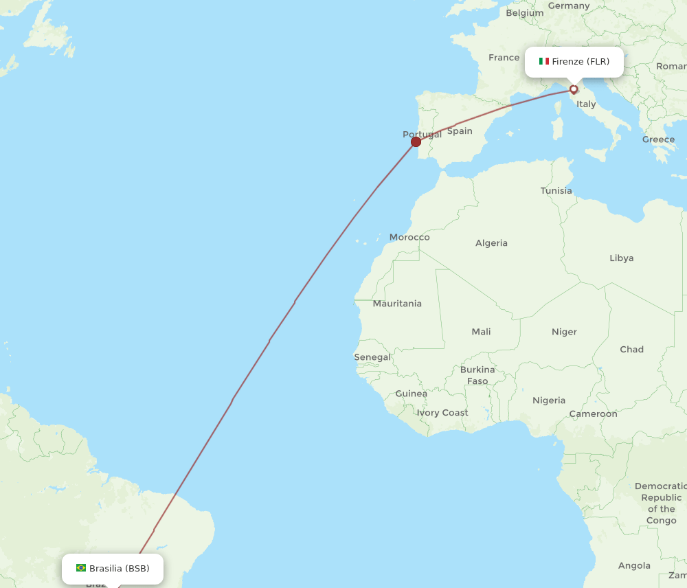 BSB-FLR flight routes