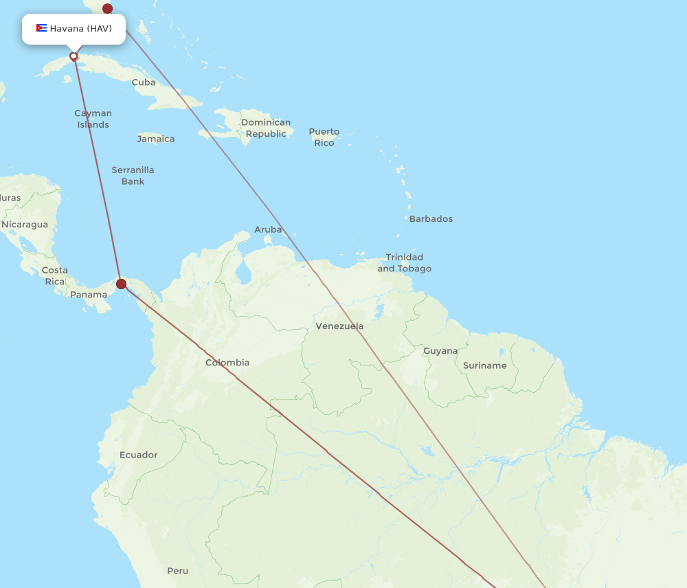 BSB-HAV flight routes