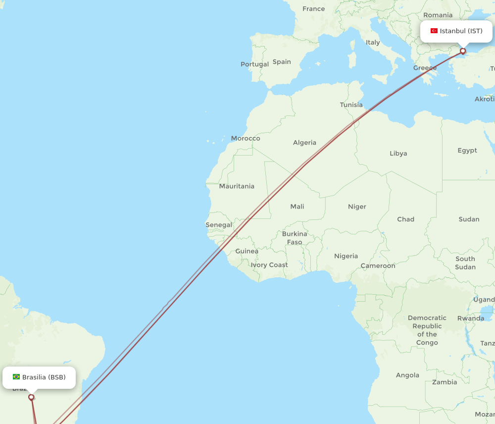 BSB-IST flight routes