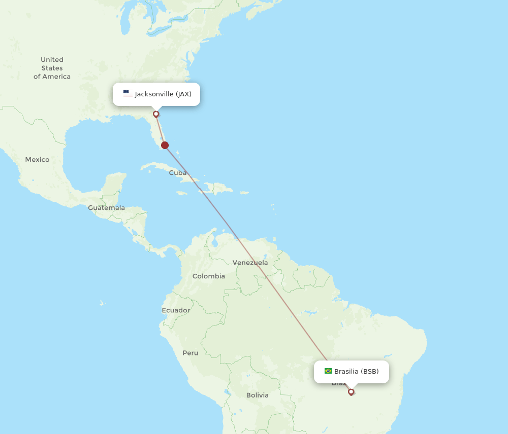 BSB-JAX flight routes