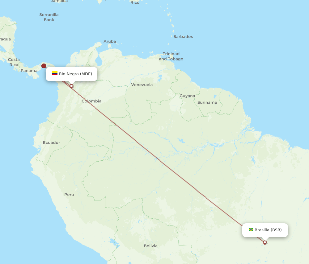 BSB-MDE flight routes