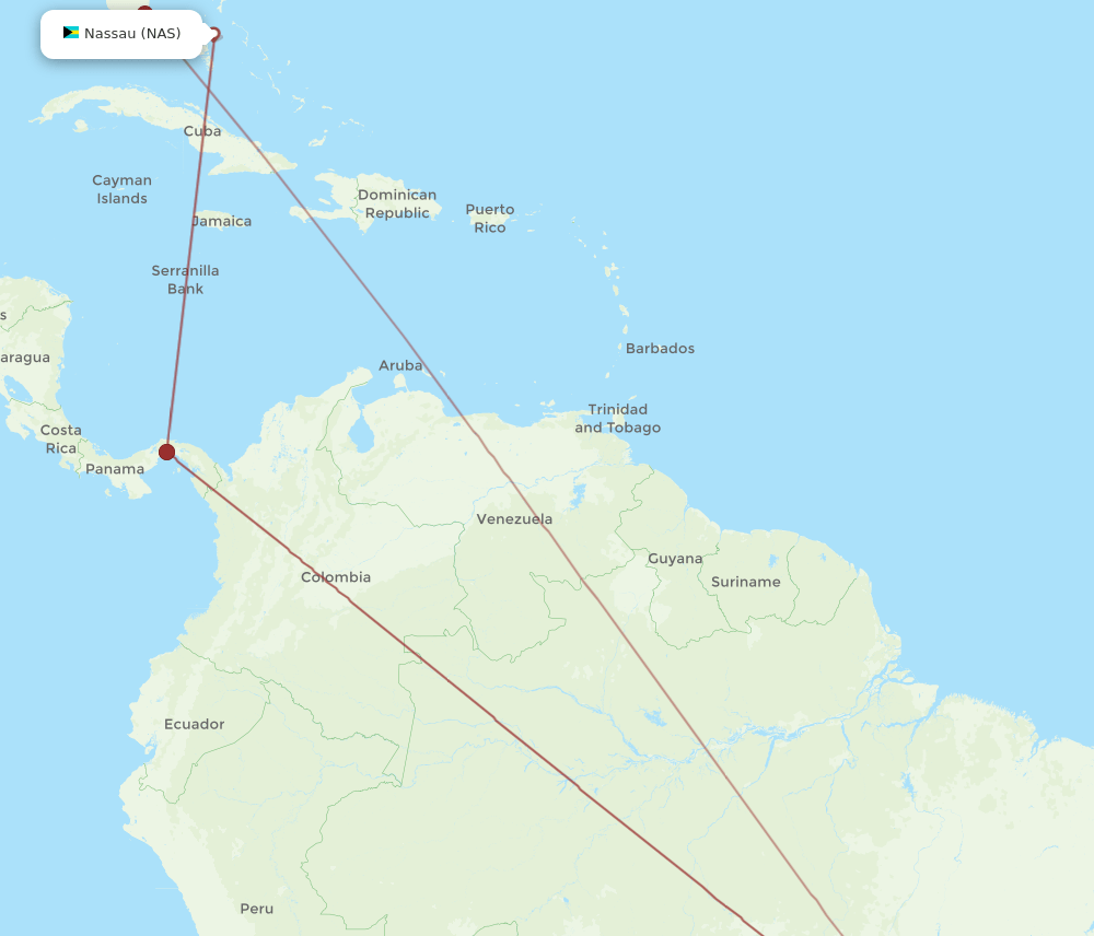 BSB-NAS flight routes