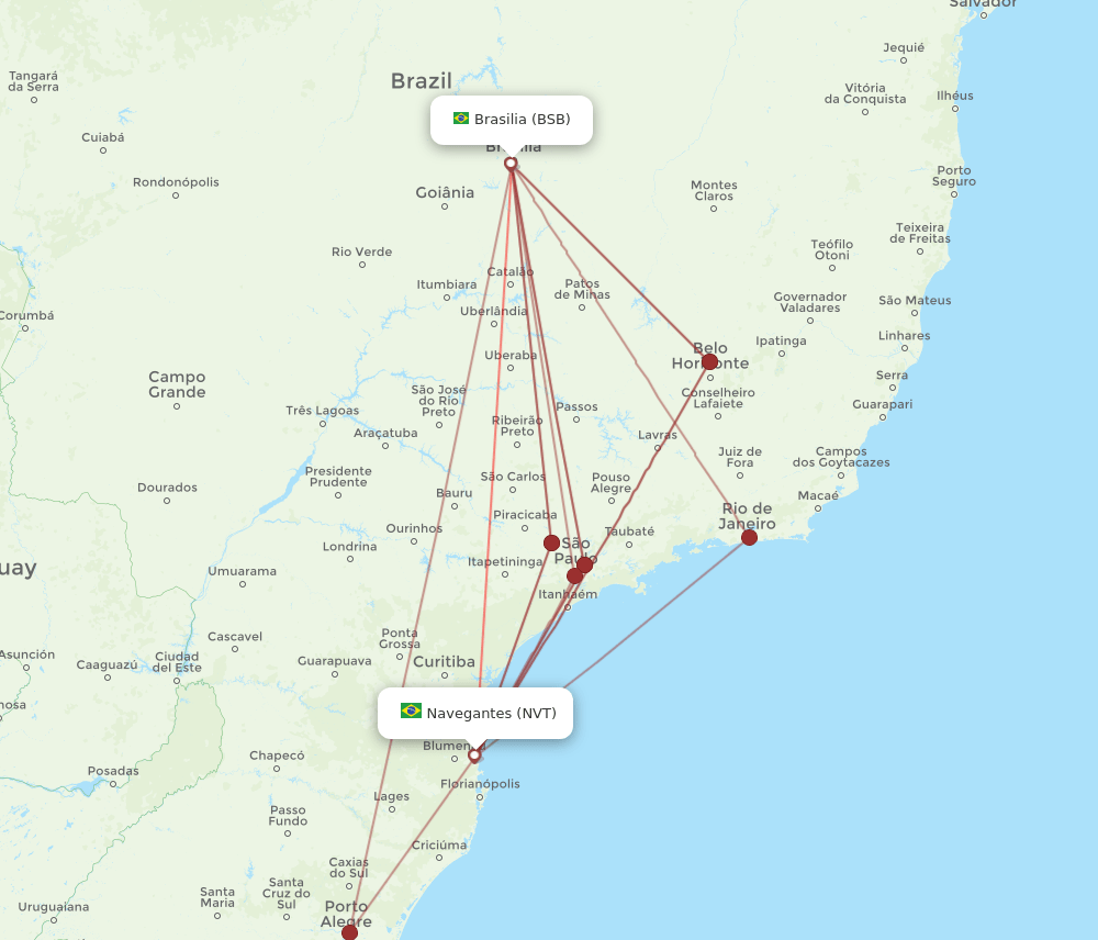 BSB-NVT flight routes