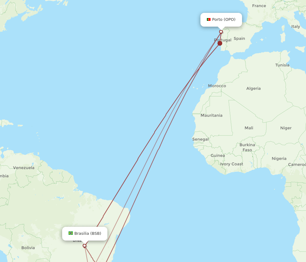 BSB-OPO flight routes