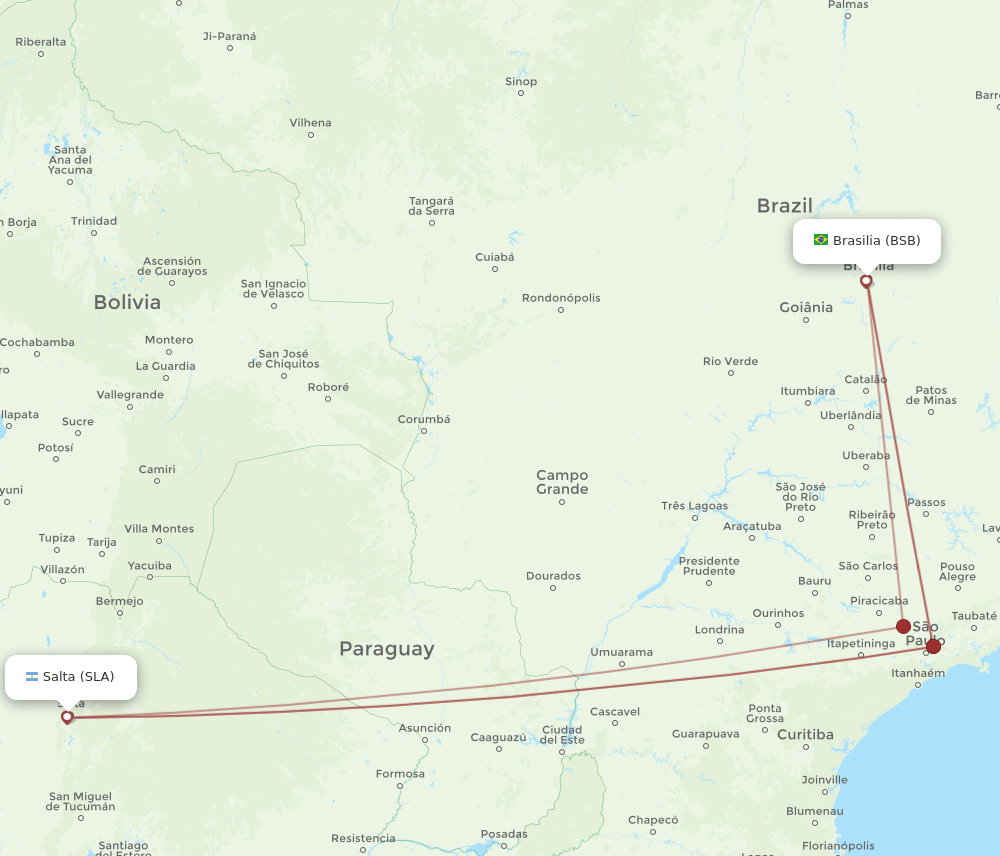 BSB-SLA flight routes