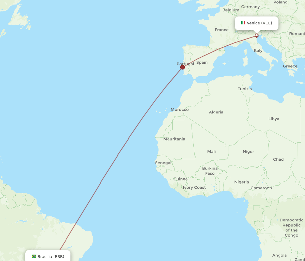 BSB-VCE flight routes