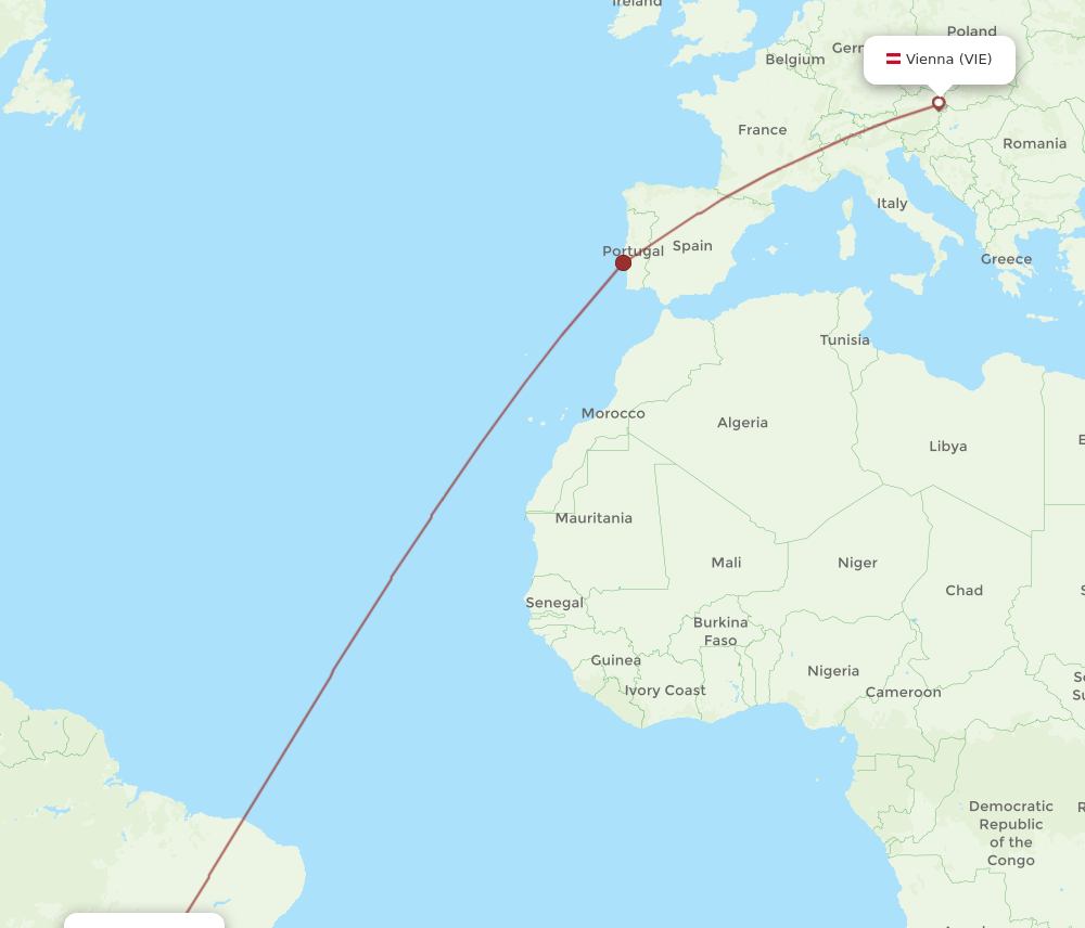 BSB-VIE flight routes
