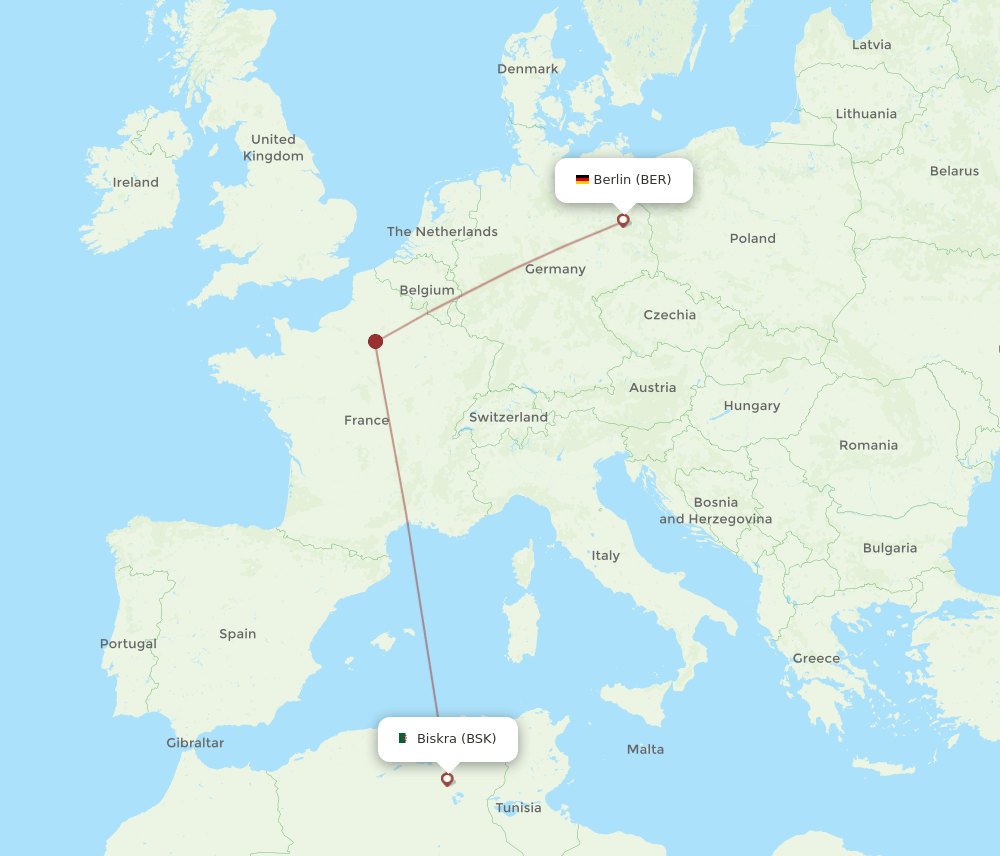 BSK-BER flight routes