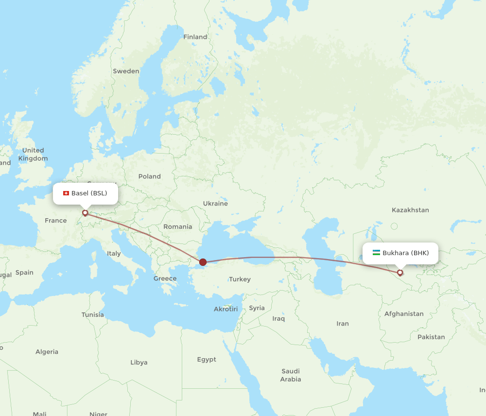 BSL-BHK flight routes
