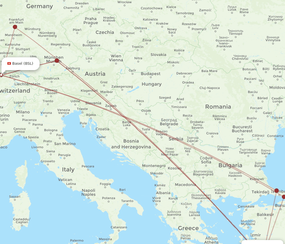 BSL-BJV flight routes