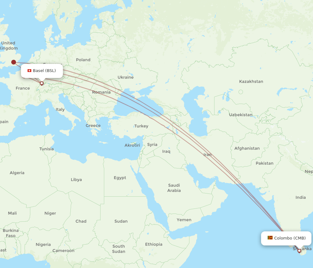 BSL-CMB flight routes