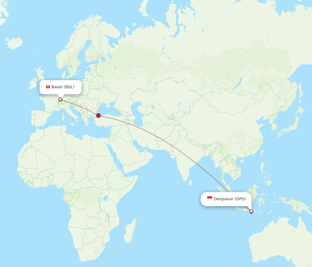 BSL-DPS flight routes