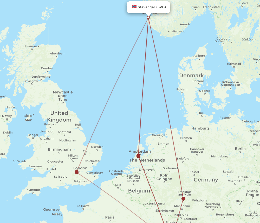 BSL-SVG flight routes