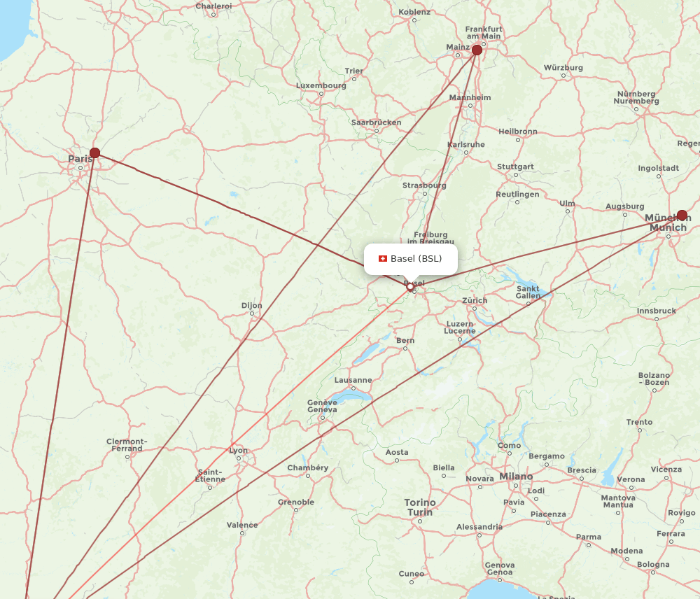 BSL-TLS flight routes