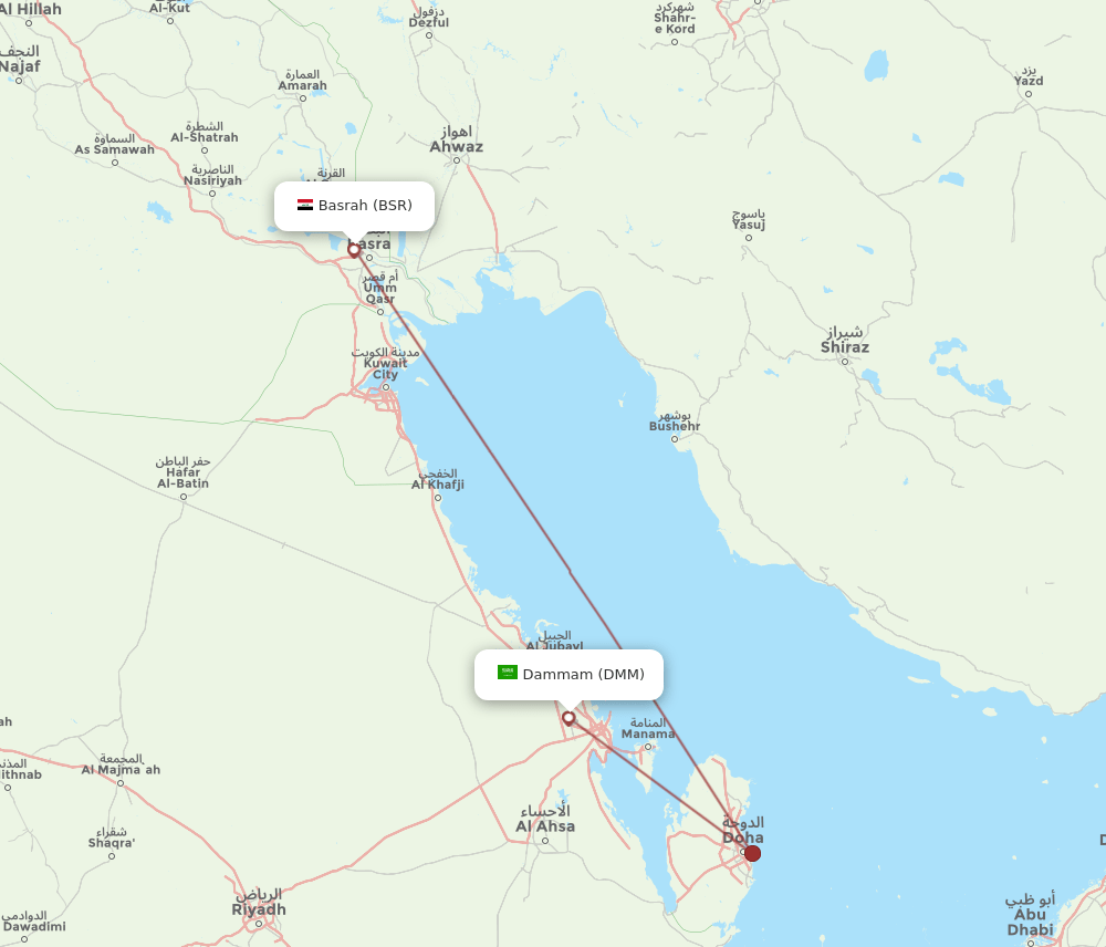 BSR-DMM flight routes