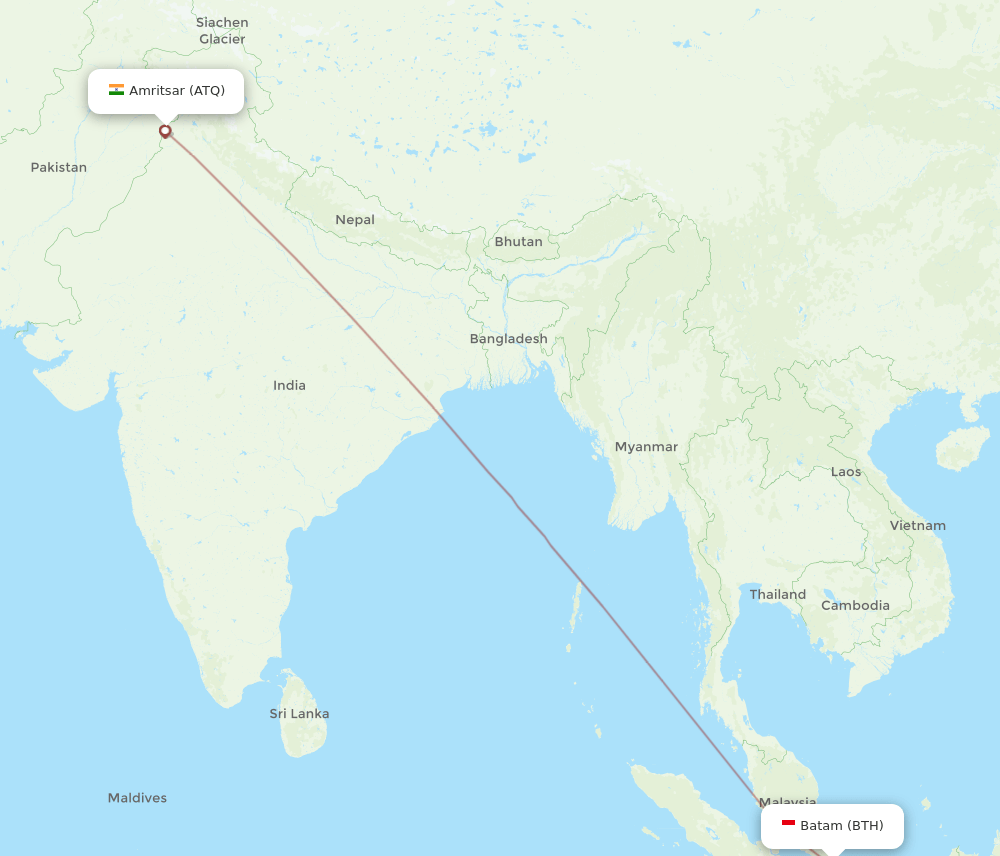 BTH-ATQ flight routes