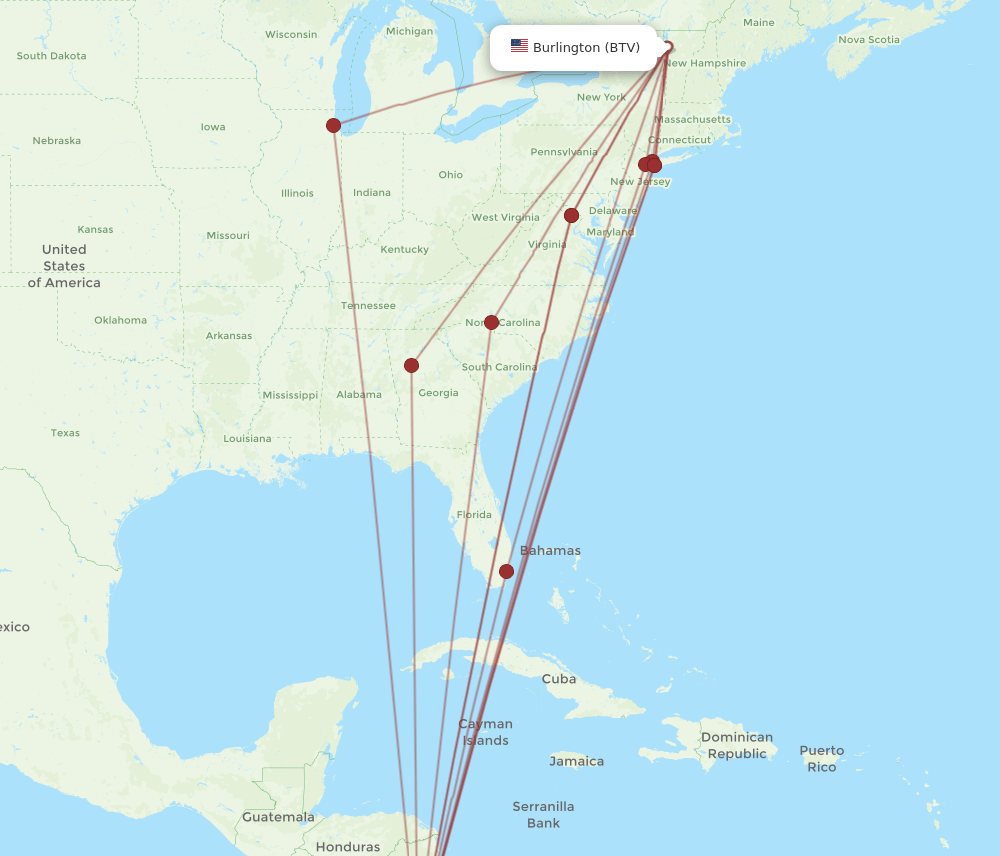 BTV-SJO flight routes