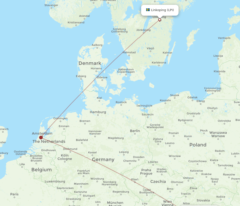 BUD-LPI flight routes