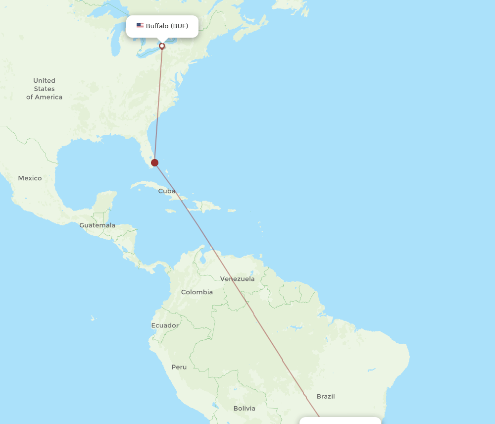 BUF-VCP flight routes