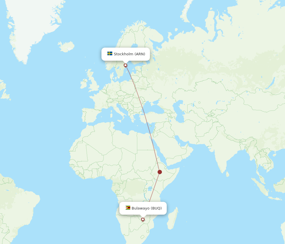 BUQ-ARN flight routes