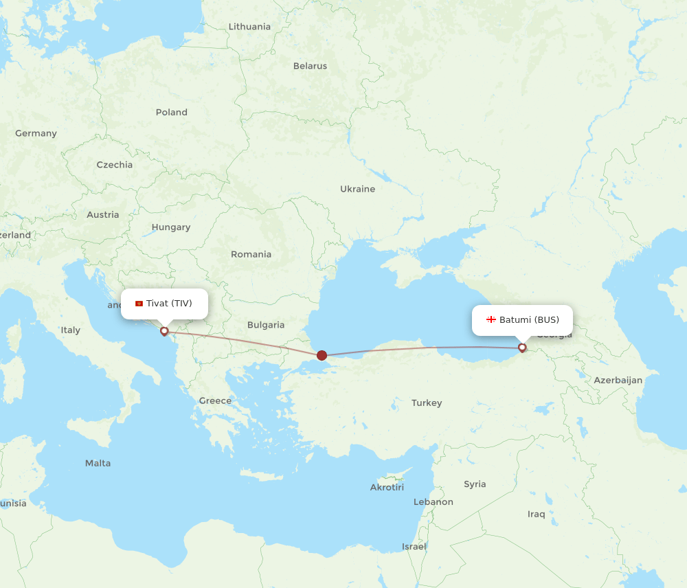 BUS-TIV flight routes