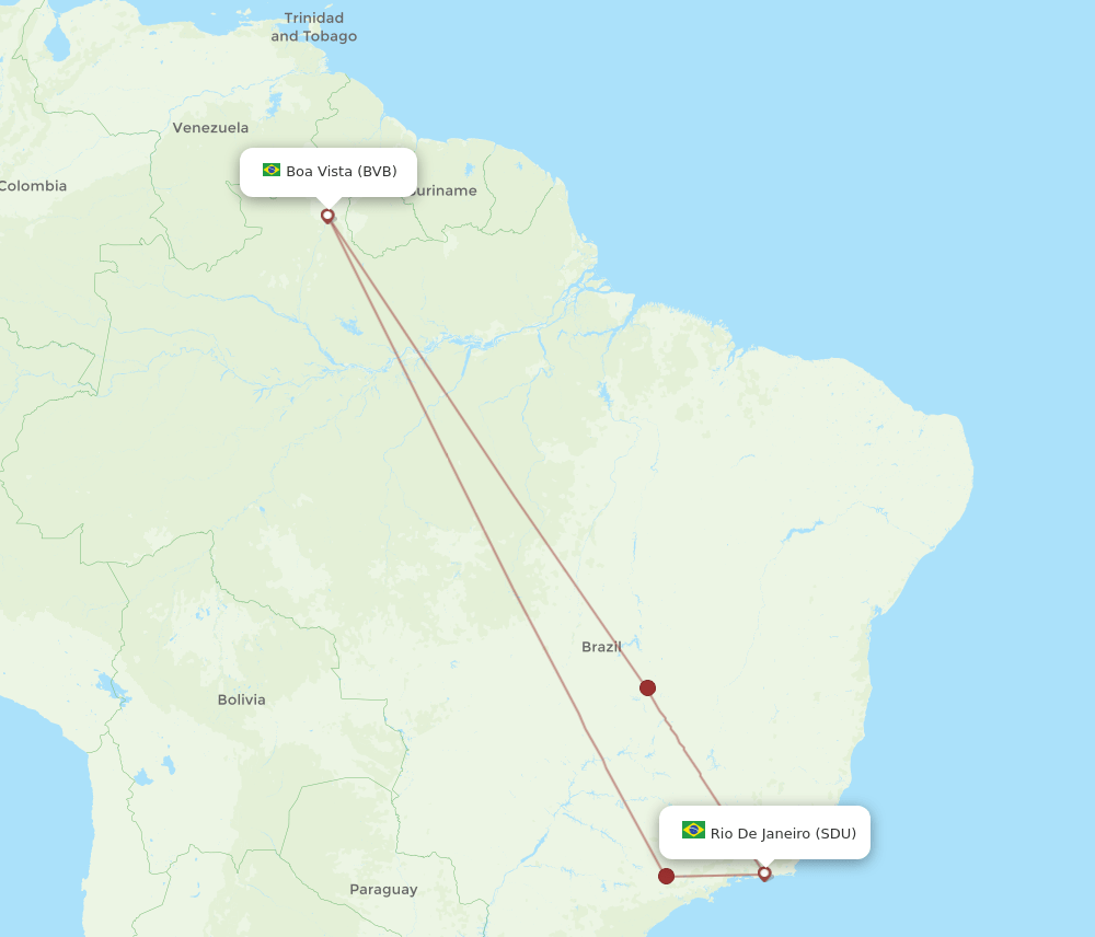 BVB-SDU flight routes
