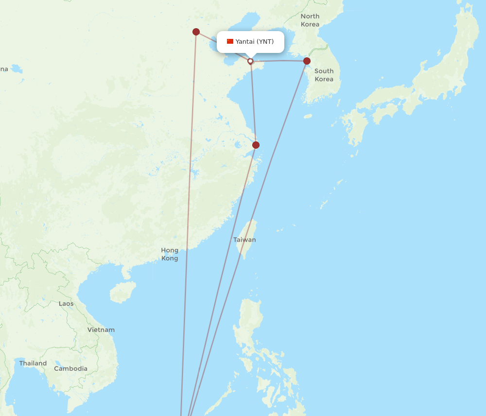 BWN to YNT flights and routes map