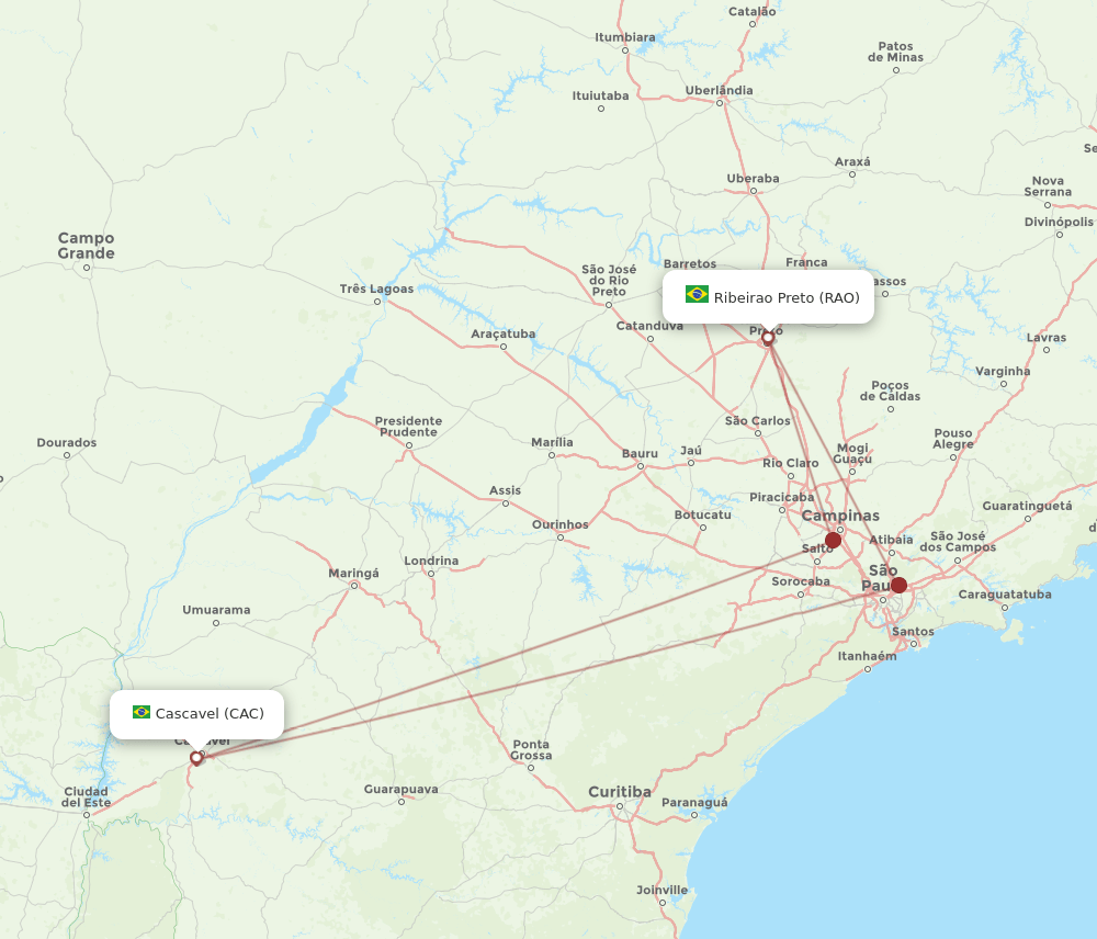 CAC-RAO flight routes