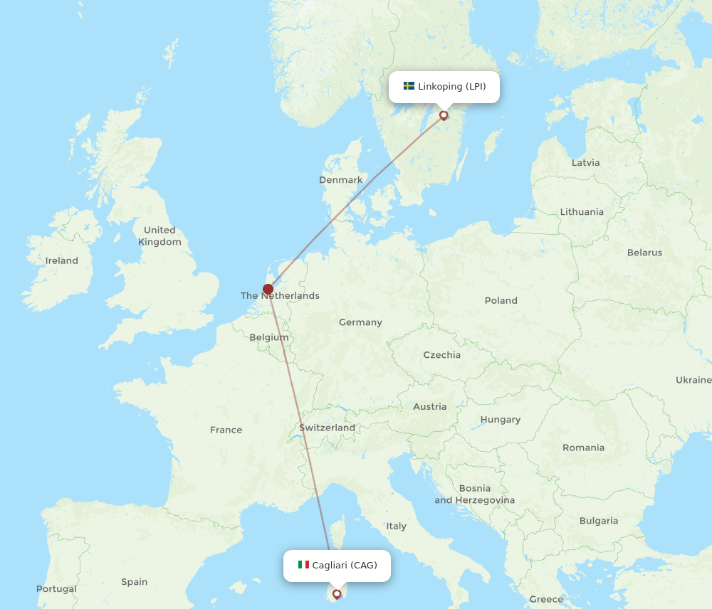 CAG-LPI flight routes