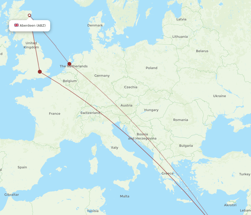 CAI-ABZ flight routes