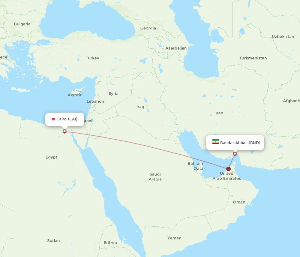 CAI-BND flight routes