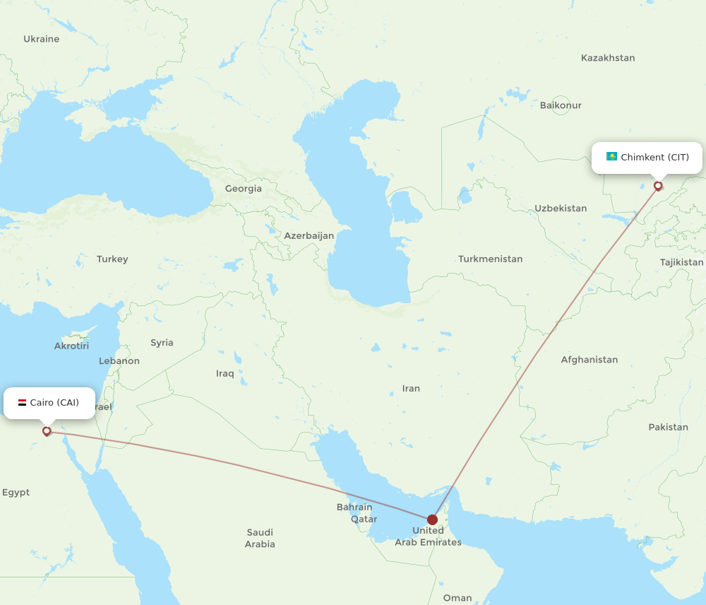 CAI-CIT flight routes