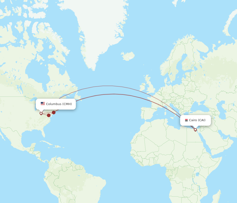 CAI-CMH flight routes