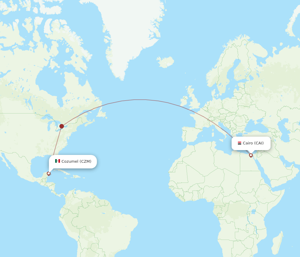 CAI-CZM flight routes